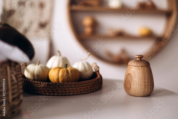 Obraz Pumpkins on the table