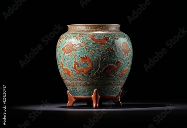 Obraz Chinese Xia dynasty pottery