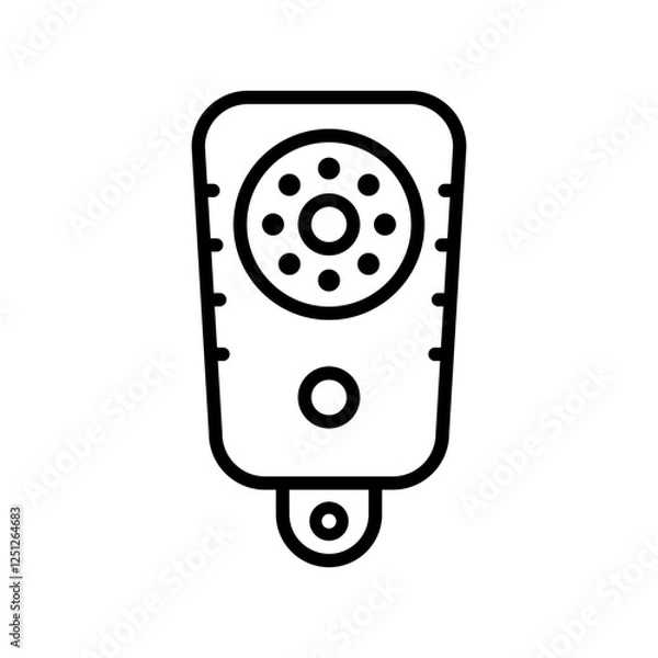 Fototapeta Bodycam line icon, body camera made linear style, sign camera for use logo and other design.