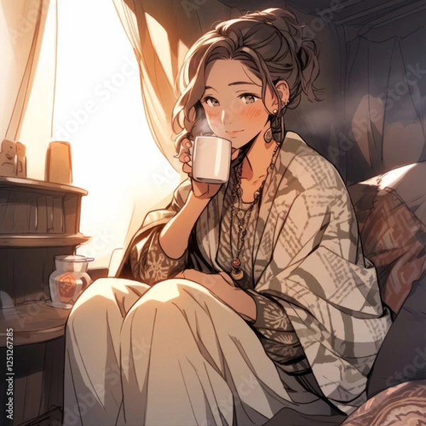 Obraz man with gas mask