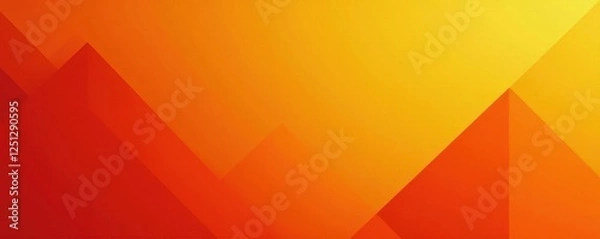 Obraz Abstract orange geometric shapes gradient background, shade, composition, minimal