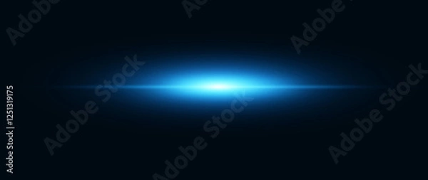 Fototapeta Design collage of blue lights, linear, source, dome, arc, reflector effect. Set of abstract red lights.Lens flare effects for overlay designs