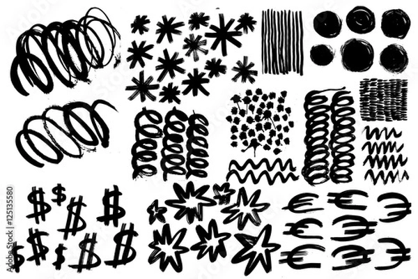 Obraz Hand-drawn ink collection