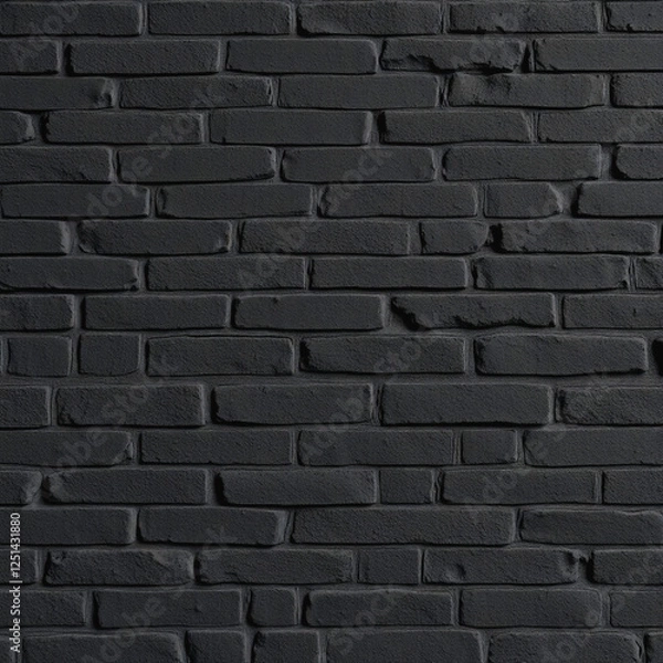 Fototapeta black brick wall