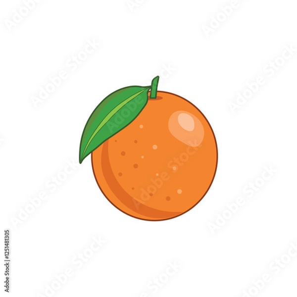 Fototapeta orange vector type icon