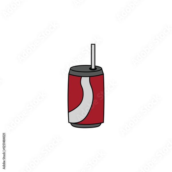Obraz soda can vector type icon