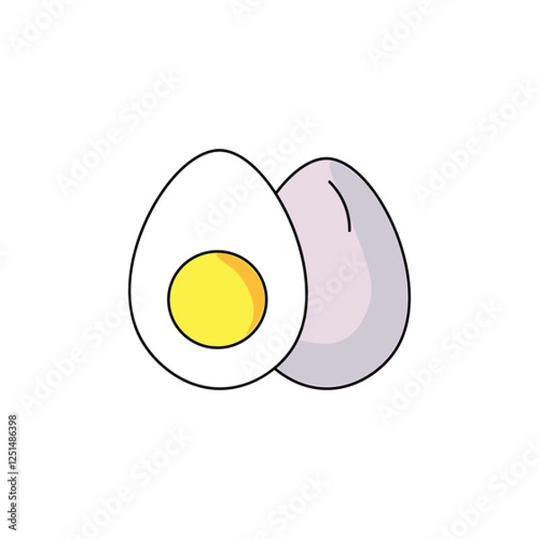 Fototapeta egg vector type icon