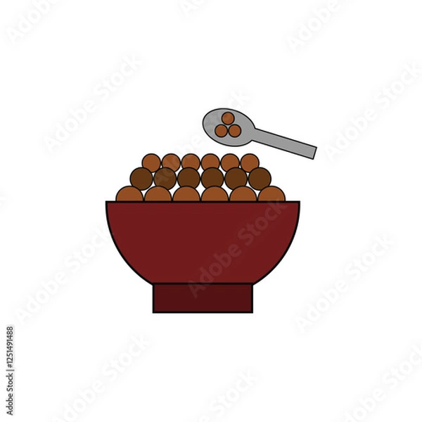 Obraz cereal vector type icon