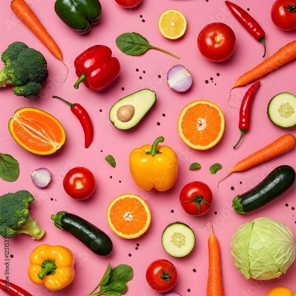 Fototapeta vegetables and fruits