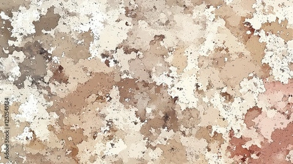 Fototapeta Seamless Digital Camo Pattern in Soft Earth Tones for a Muted Contemporary Camouflage Effect