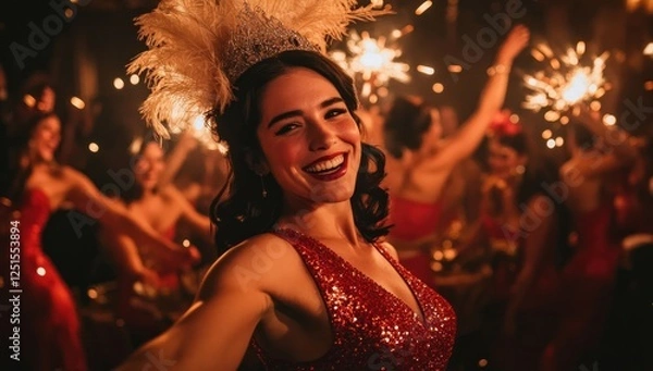 Obraz Glamorous 1920s Party: A Sparkling Celebration