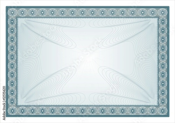 Fototapeta blank form certificate