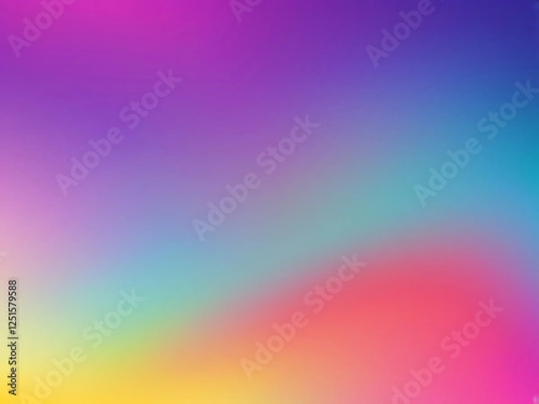 Fototapeta Rainbow with vibrant wallpaper a space  abstract pattern colors smooth color image modern blue background. ai