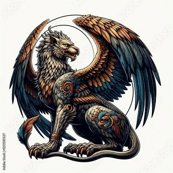 Obraz Gryphon Alternative and eagle legs