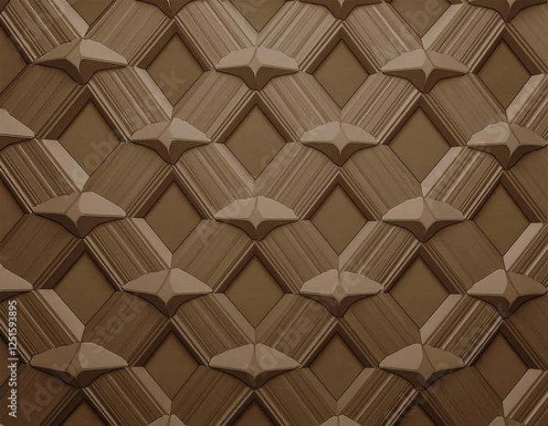 Obraz 3d abstract geometric background wall background background texture wall with textured hexagons the diamonds on the wall