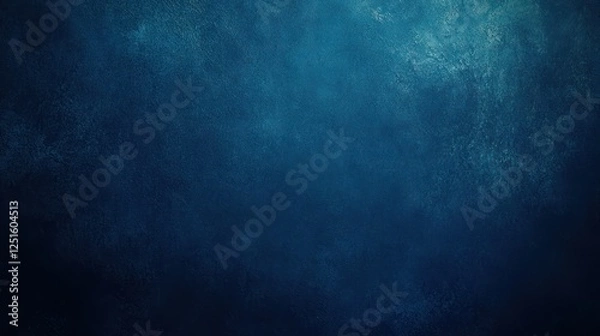 Fototapeta Deep blue textured background, subtle light, dark vignette, website design