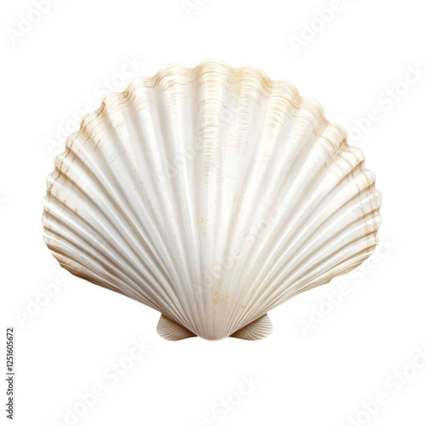 Fototapeta seashell isolated on white background