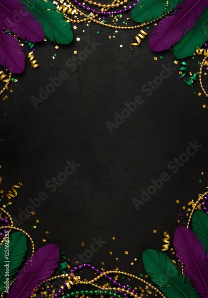 Obraz Carnival Mardi Gras Background Wallpaper Creative v4