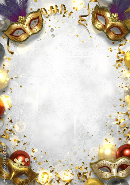 Obraz Carnival Mardi Gras Background Wallpaper Creative v3