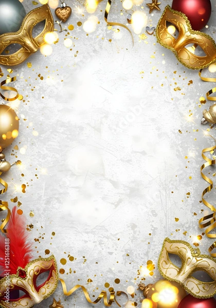 Obraz Carnival Mardi Gras Background Wallpaper Creative v1