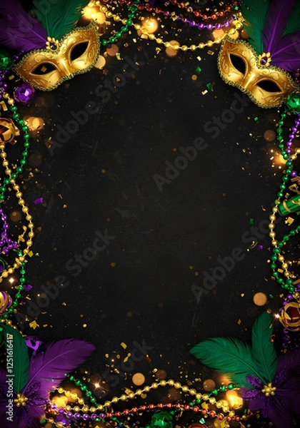 Obraz Carnival Mardi Gras Background Wallpaper Creative v2