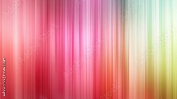 Fototapeta Pastel-colored background with subtle glitch stripes in vibrant hues