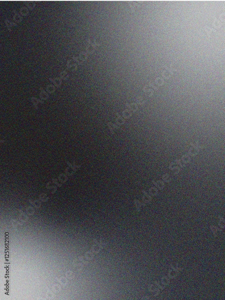 Fototapeta White and black abstract background with a dark, grainy noise texture, ideal for mobile header covers, wallpapers, and backdrop designs.