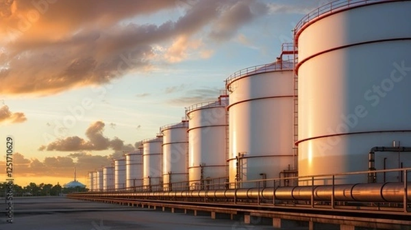Obraz Oil processing and fuel storage facility