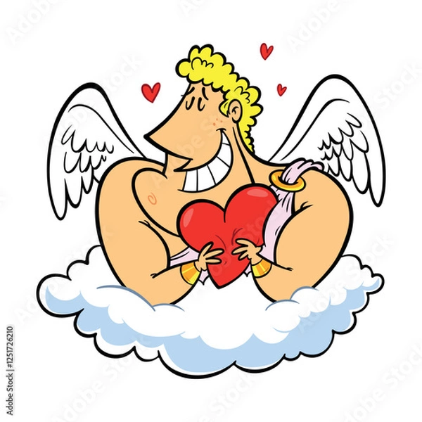 Obraz cupid with heart
