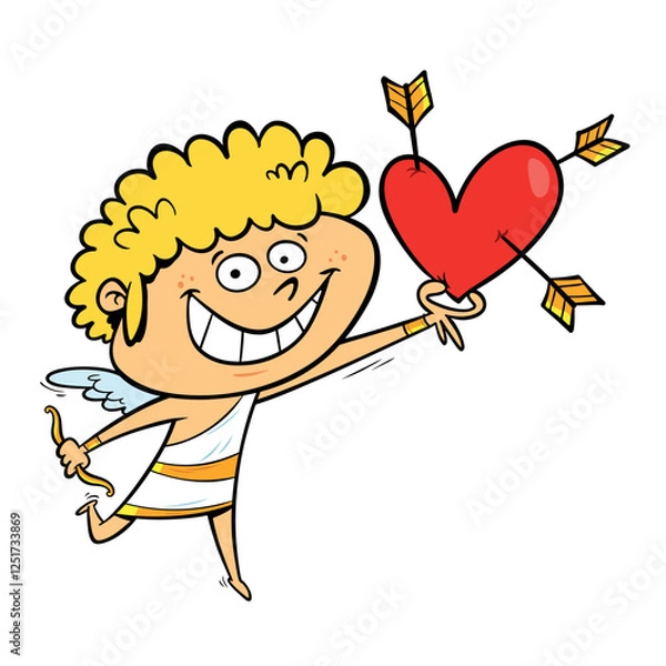 Obraz cupid with heart