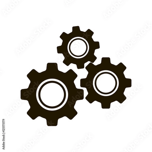 Obraz Settings , gear icon vector