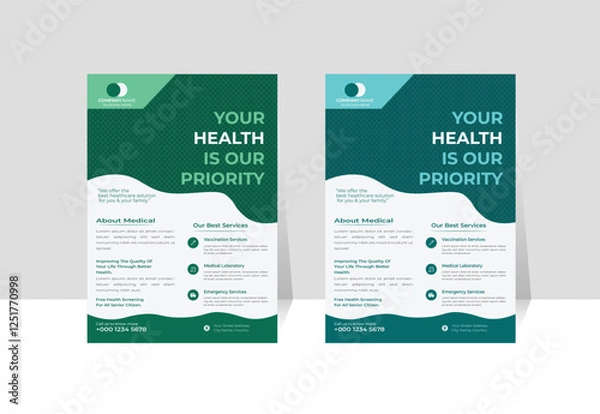 Fototapeta Creative Flyer Design Templates: Eye-Catching, Professional, and Customizable