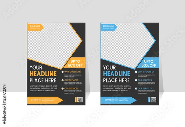 Fototapeta Creative Flyer Design Templates: Eye-Catching, Professional, and Customizable