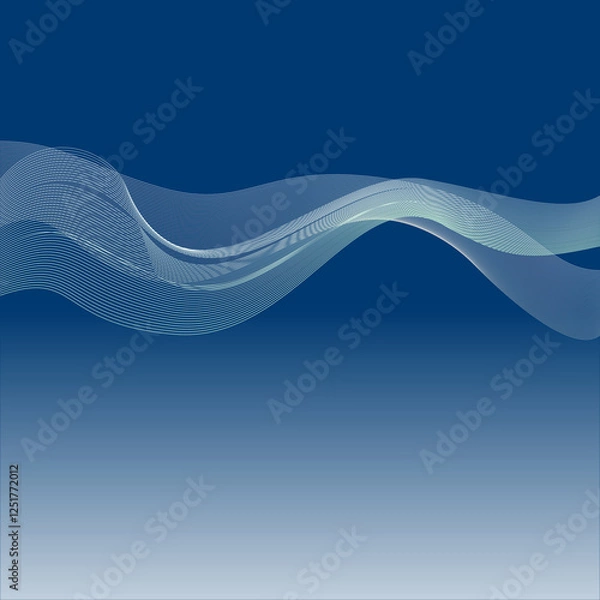 Obraz abstract blue wave background