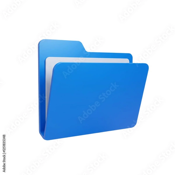 Obraz blue folder icon
