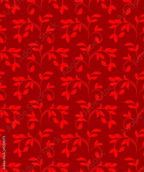 Fototapeta Red seamless pattern. Vector illustration