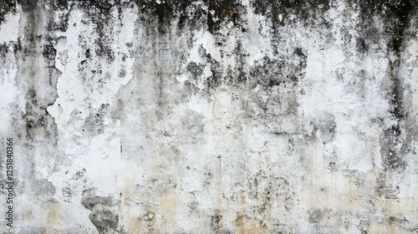 Fototapeta Texture of a grungy white concrete wall as a background or wallpaper