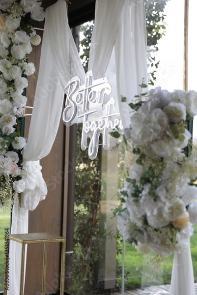 Fototapeta wedding bouquet on the table