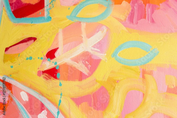 Obraz Detail of the Painting as a Background