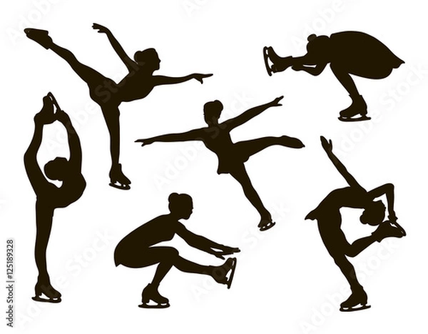 Fototapeta Figure skating set