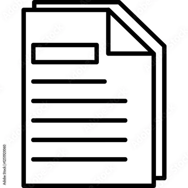 Fototapeta Page Icon