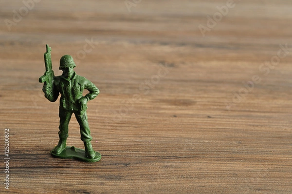 Obraz Plastic toy army figurine