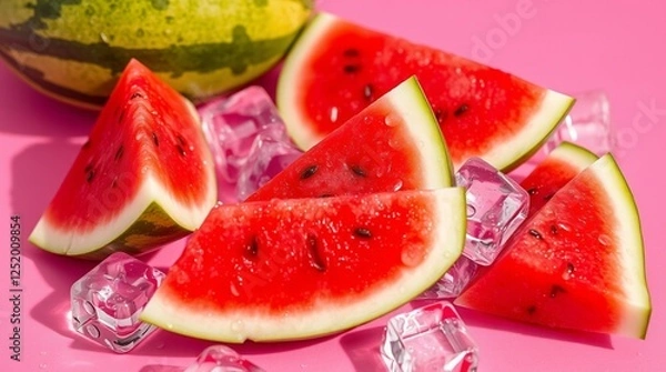 Fototapeta water melon and watermelon