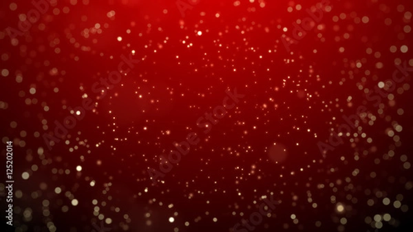 Fototapeta Święto świąteczne Świąteczne tło na czerwonym tle, świąteczne tło. Streszczenie Bokeh Tło.
