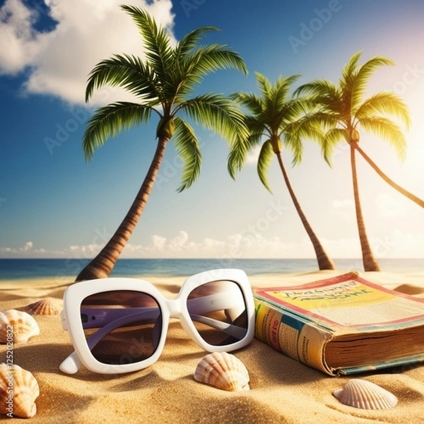 Obraz summer beach scene