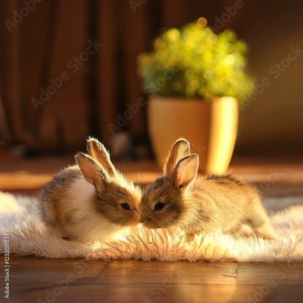 Obraz cute bunnies