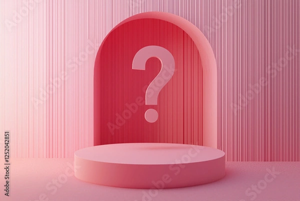 Obraz red question mark