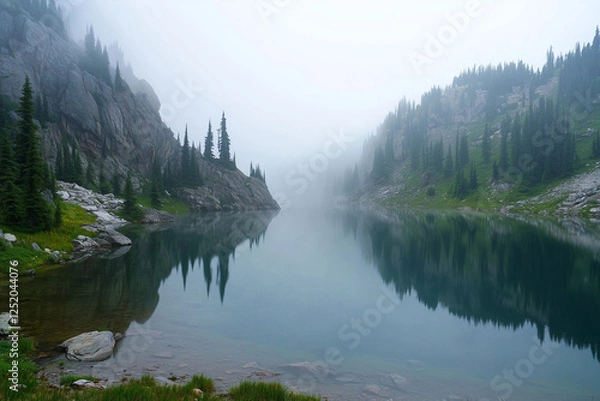 Obraz lake in mountains