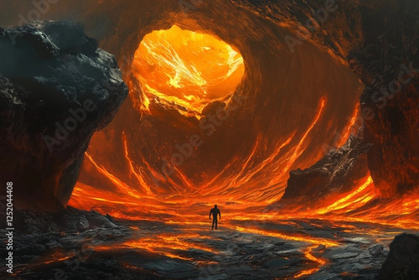 Obraz campfire in the forest