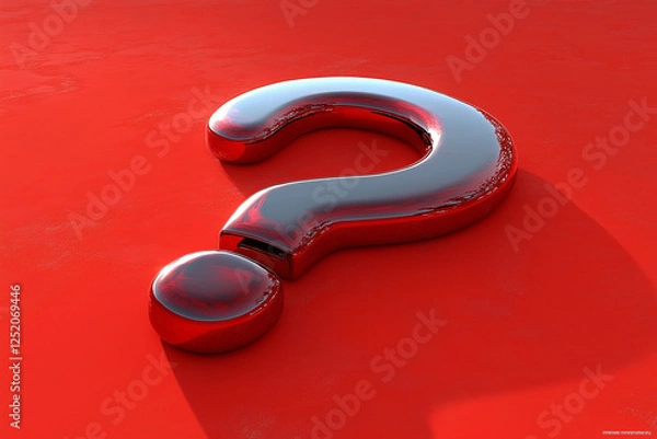Obraz red question mark